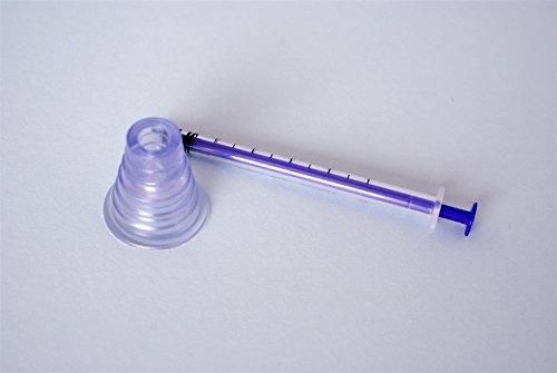 1ml Oral Syringe with Bottle Adapter (Pack of 50) Purple, Latex Free - Medi EasyMeds Pharmacy