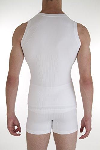 Comfizz Mens Ostomy/Hernia/Post Surgery Support Vest - Level 1 Light Support (XL/2XL, White) - Comfizz EasyMeds Pharmacy