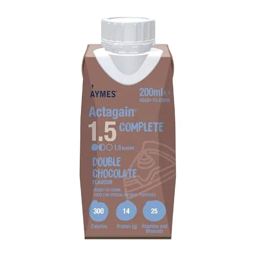 Aymes Actagain 1.5 Complete Double Chocolate Milkshake Style Bottles 24 x 200ml