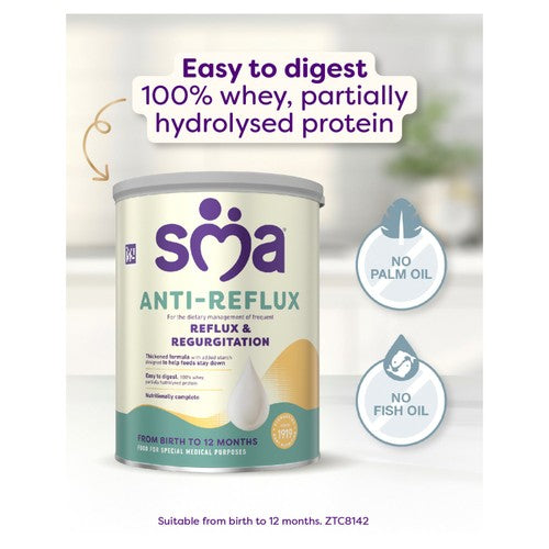 SMA Anti-Reflux Baby Formula From Birth 800g x 6