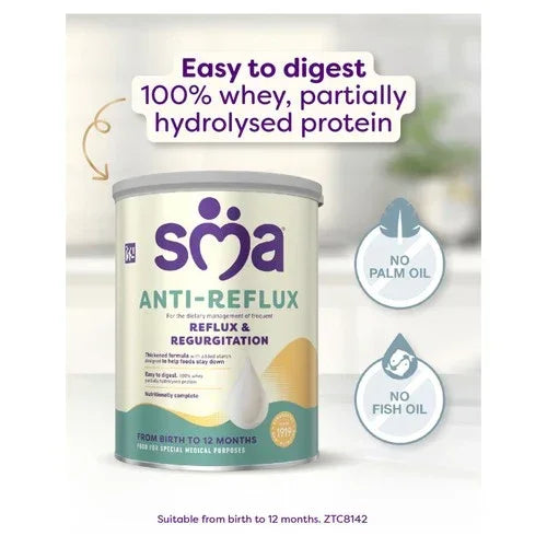 SMA Anti-Reflux Baby Formula From Birth 800g x 6
