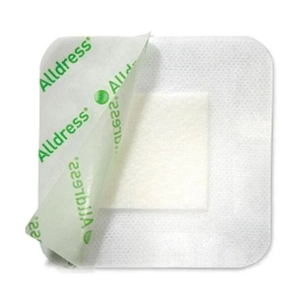 Alldress Absorbent Adhesive Dressing x 10 Ulcers Burns Lacerations Surgery