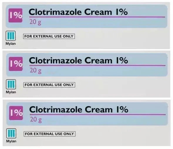 3 x Clotrimazole Cream 1% Fungal Skin Treatment 20g - EasyMeds Healthcare LTD EasyMeds Pharmacy