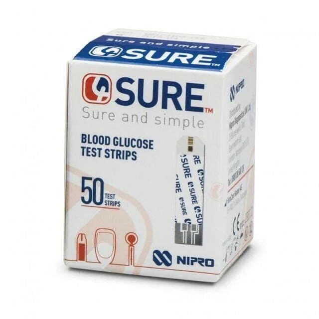 4Sure Blood Glucose Test Strips x 50 x 2 - 4Sure EasyMeds Pharmacy