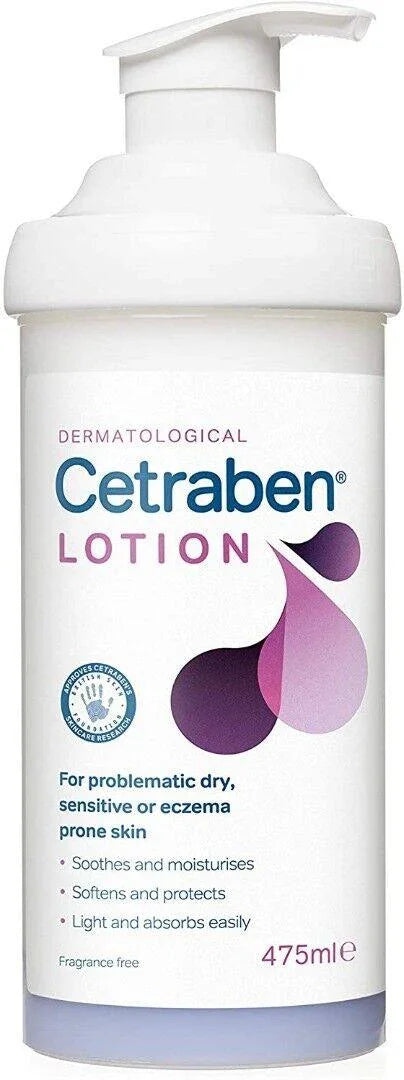 Cetraben Lotion 500ml for Dry Sensitive Skin | Dermatological Body Lotion - Cetraben EasyMeds Pharmacy