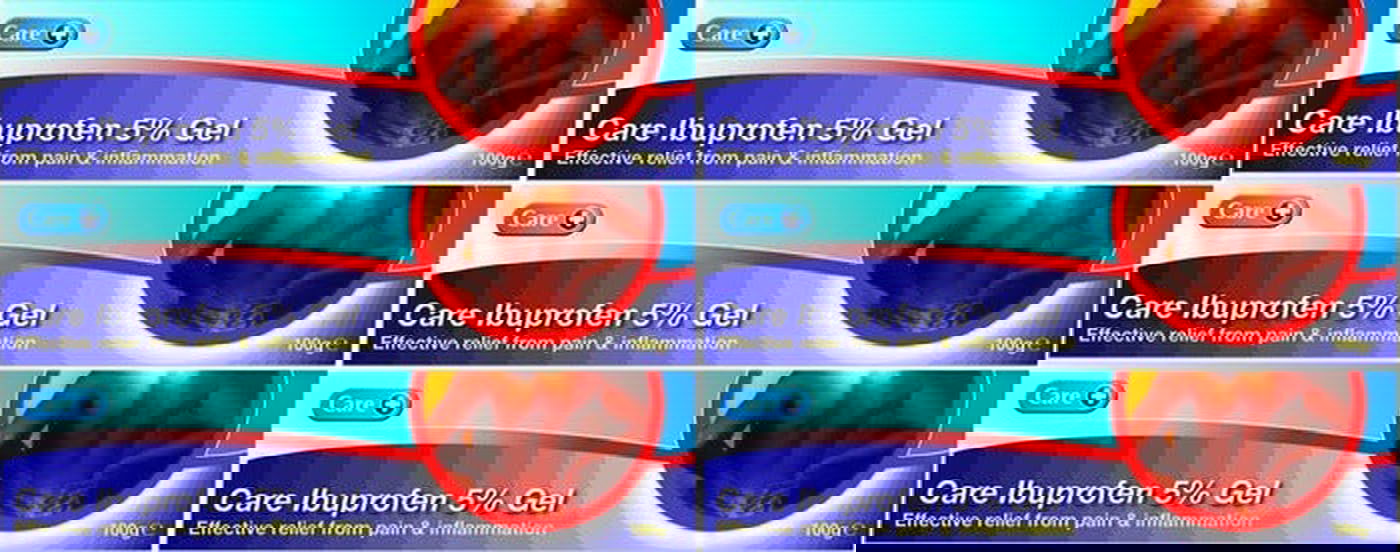 6x Care Ibuprofen 5% Gel 100g | Pain Relief | Anti Inflammatory | UK Pharmacy - Thornton & Ross EasyMeds Pharmacy