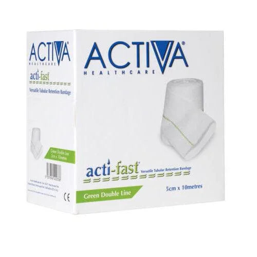Acti-Fast Actifast Green Elasticated Viscose Stockinette 5cm x 3m
