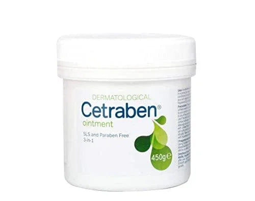 Cetraben Ointment Emollient, Skin cleanser, and Bath additive 450g