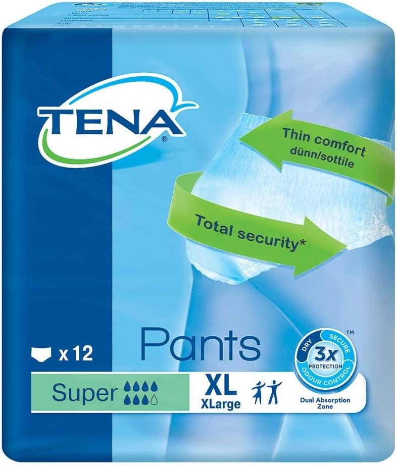 TENA Incontinence Pants Super XL x 12 - Tena EasyMeds Pharmacy