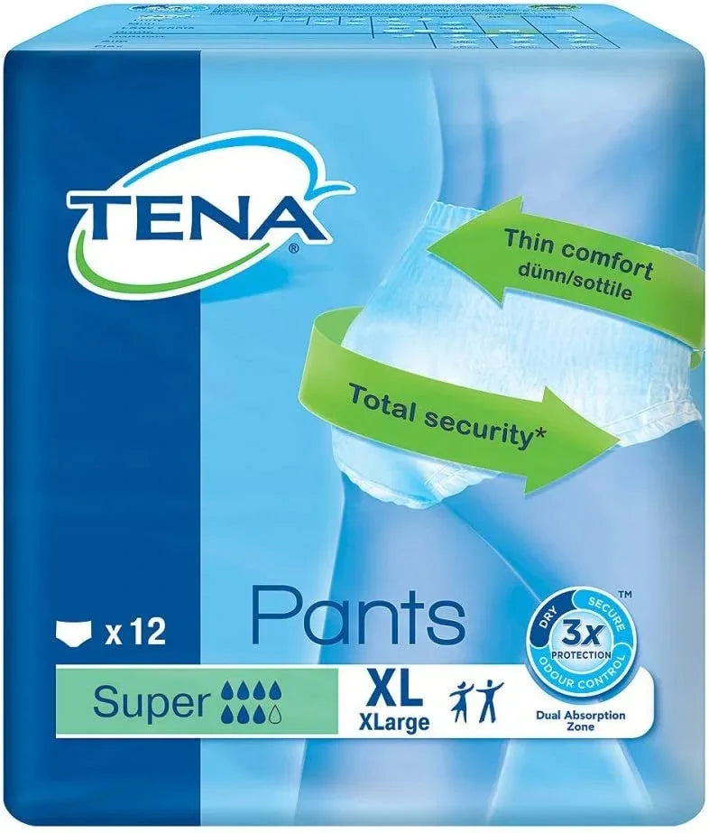 TENA Incontinence Pants Super XL x 12 - Tena EasyMeds Pharmacy