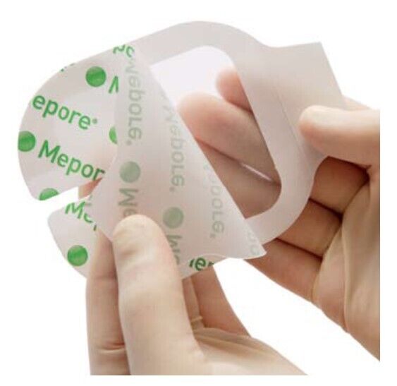 Mepore IV 10cm x 11cm (Ported Film Dressings) Transparent Adhesive - Mepore EasyMeds Pharmacy