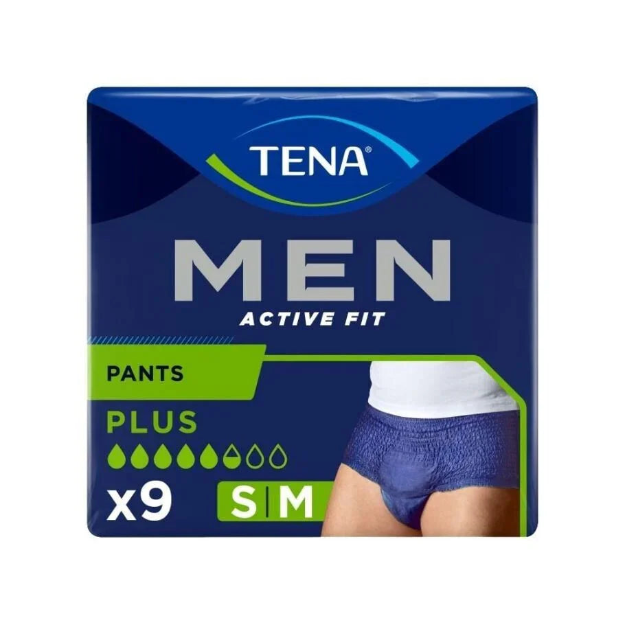 Tena Men Active Medium Incontinence Pants S/M x9 - Tena EasyMeds Pharmacy