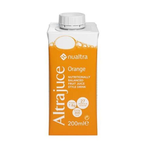 Nualtra Altrajuce High Energy Nutrional Supplement | Orange | 200ml x 12 -   Altrajuce EasyMeds Pharmacy