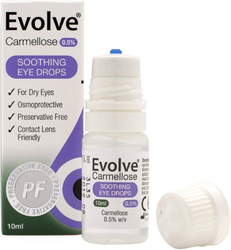 Evolve Carmellose 0.5% Soothing Eye Drops 10ml | Preservative-Free