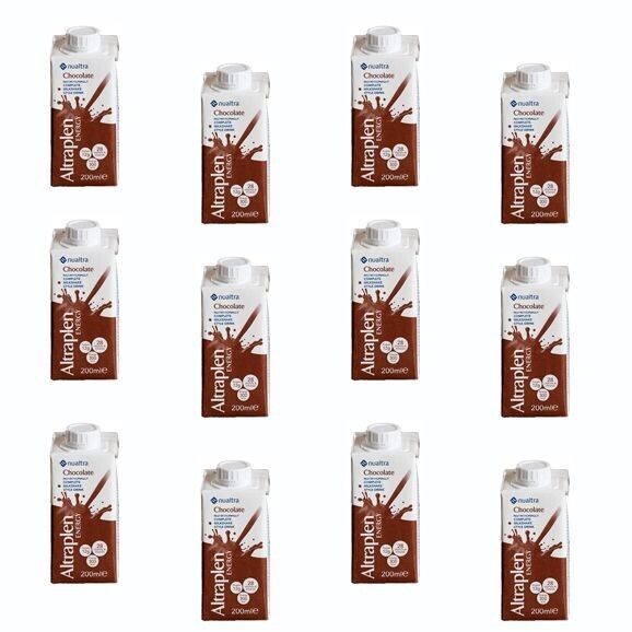 Nualtra Altraplen Energy 200ml (12x200ml) - Chocolate flavour, Brown, S