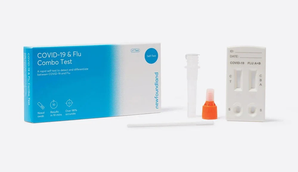 Newfoundland COVID & Flu Combo Test Kit Home Self-Testing for Influenza & COVID-19