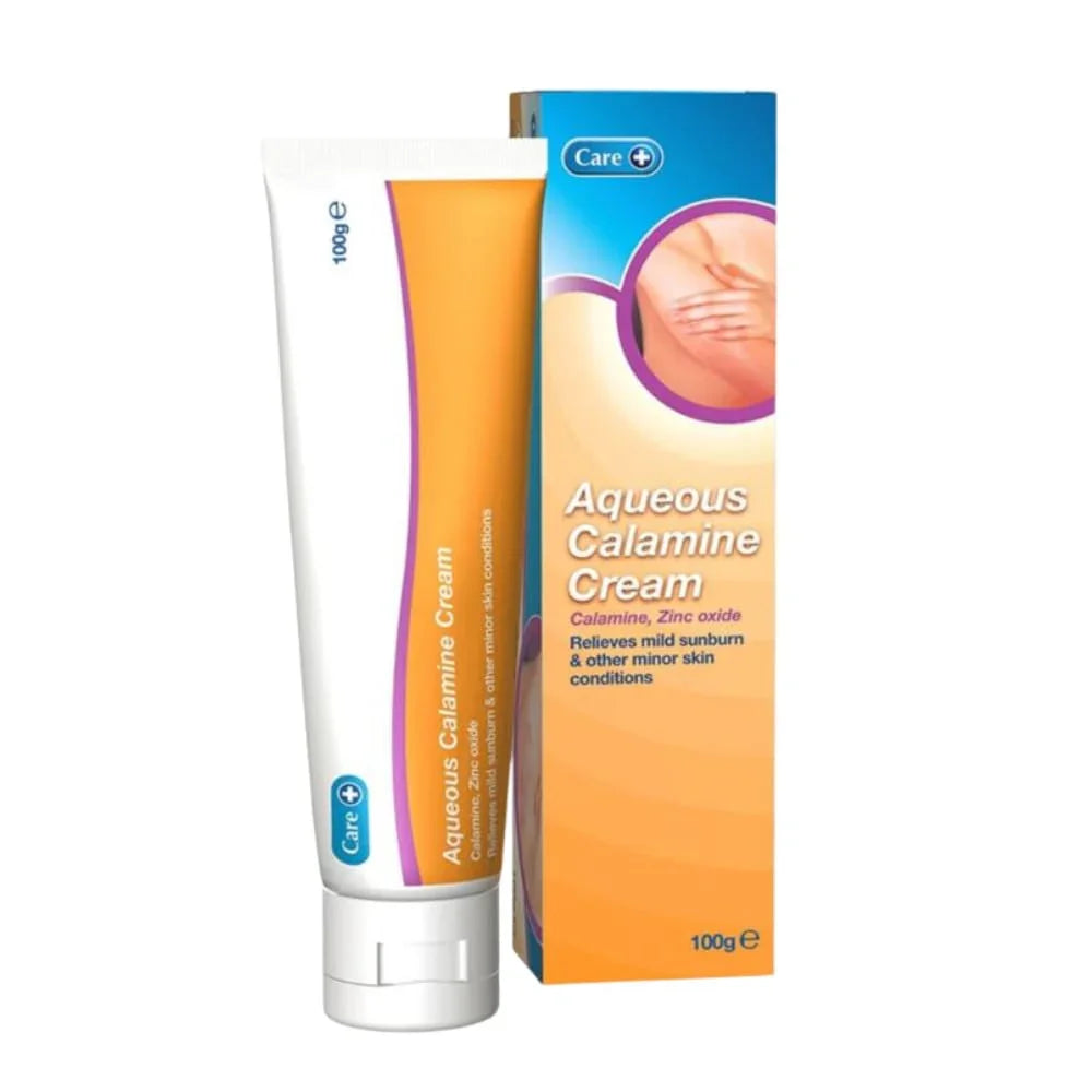 Care Aqueous Calamine Cream Soothing Itch/Sunburn Relief 100g