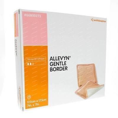 ALLEVYN Gentle Border 17.5cm x 17.5cm Adhesive foam Dressings -   Smith & Nephew EasyMeds Pharmacy