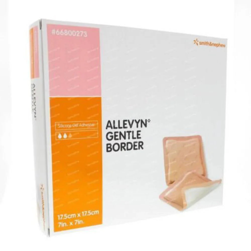ALLEVYN Gentle Border 17.5cm x 17.5cm Adhesive foam dressings 66800273 - Allevyn Gentle Border EasyMeds Pharmacy