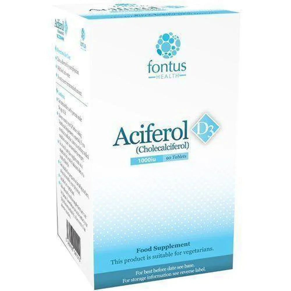 Aciferol D3 1000iu Tablets x 90 - Fontus Health EasyMeds Pharmacy