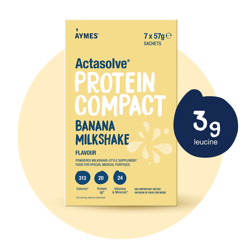 AYMES ActaSolve Protein Compact Banana 7 x 57g x 1 Pack