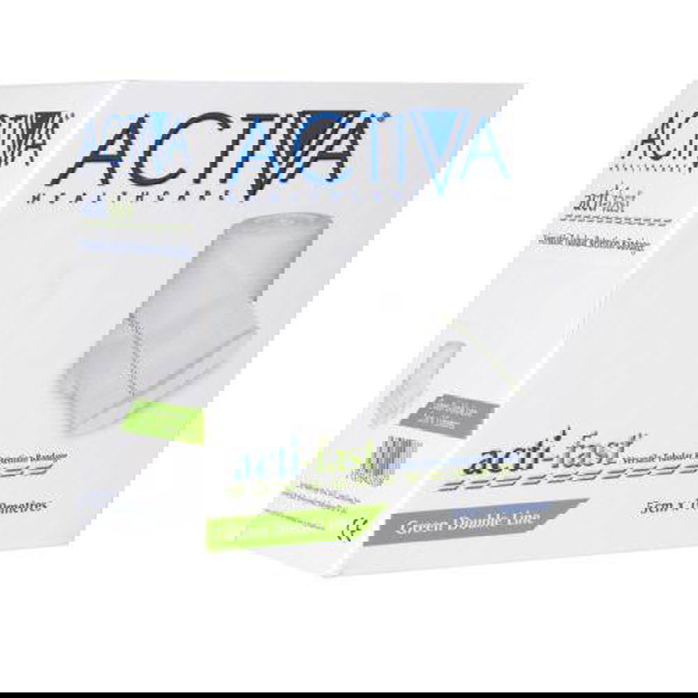 Acti-Fast Actifast Green Elasticated Viscose Stockinette 5cm x 1M x 5 -   Lohmann & Rauscher EasyMeds Pharmacy