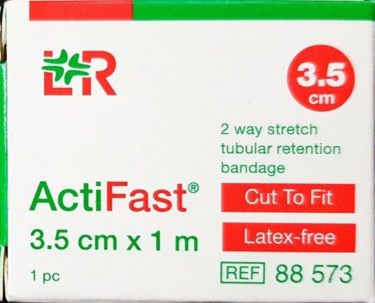 Acti-Fast Actifast Red Elasticated Viscose Stockinette 3.5cm x 1M x 5 -   Lohmann & Rauscher EasyMeds Pharmacy