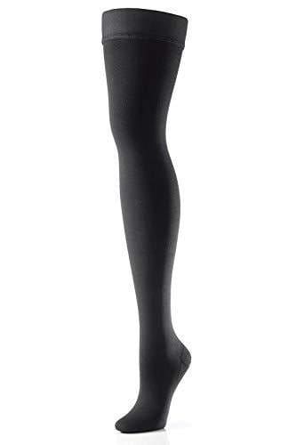 ActiLymph Class 2 Thigh Length Compression Stockings Black Large Closed Toe - L&R Medical EasyMeds Pharmacy