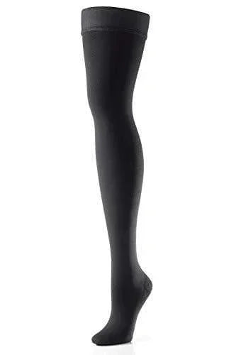 ActiLymph Class 2 Thigh Length Compression Stockings Black Large Closed Toe - L&R Medical EasyMeds Pharmacy