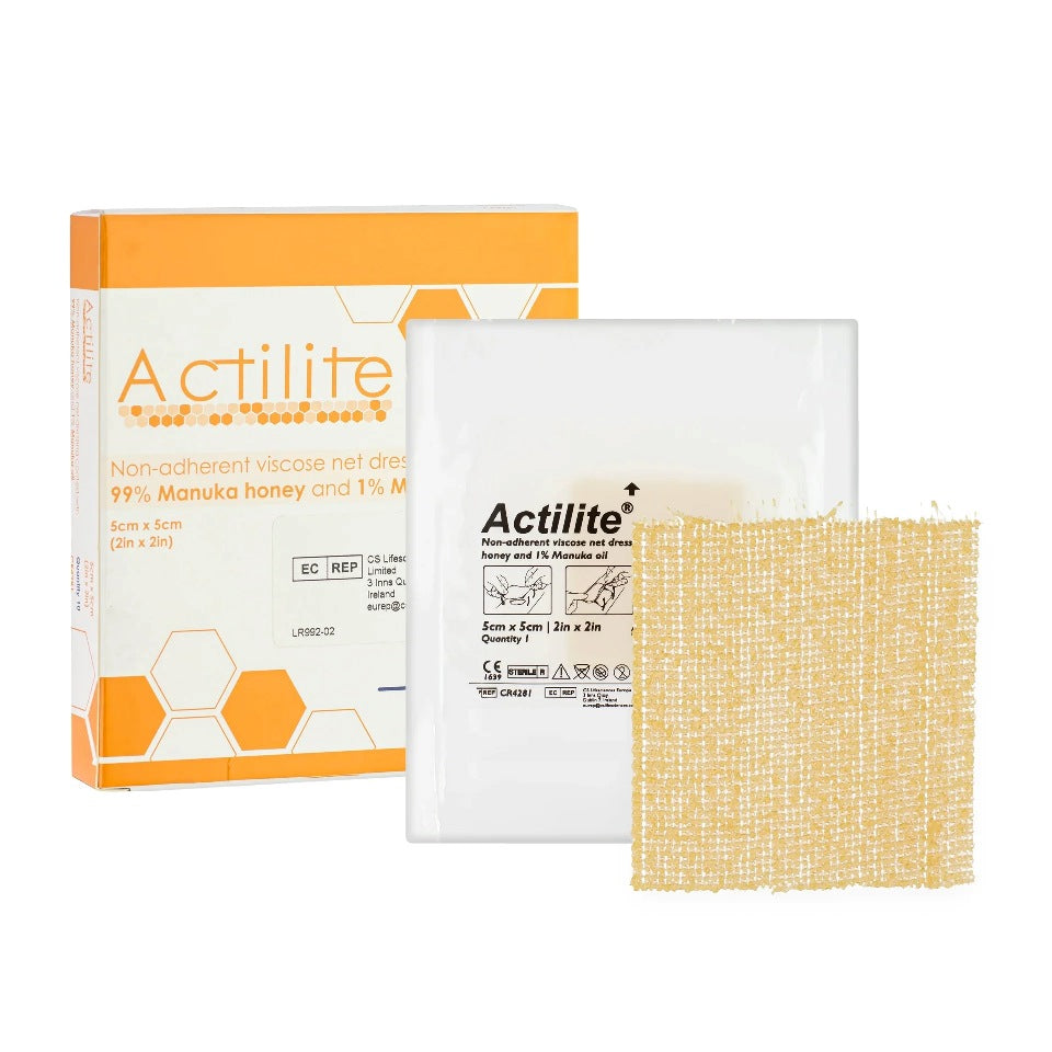 Actilite Manuka Honey Non-Adherent Dressing 5cm x 5cm