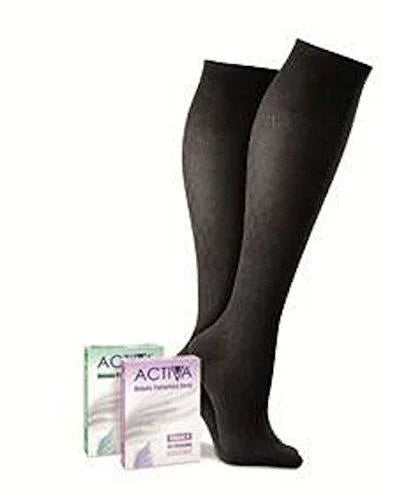 Activa Class 1 Below Knee Compression Hosiery, Black, X-Large - Activa EasyMeds Pharmacy