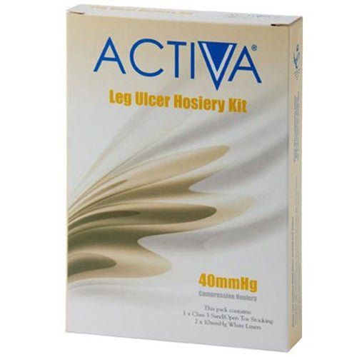 Activa Leg Ulcer Hosiery Kit Black Medium 40mmHg x 1 - L&R Medical UK LTD EasyMeds Pharmacy