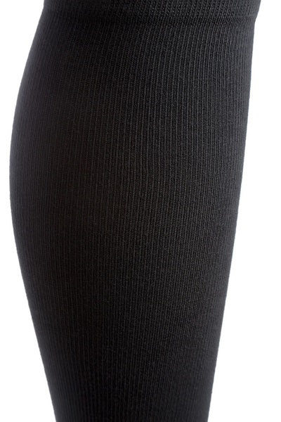 Activa Class 2 Unisex Ribbed Support Socks 18-24 mmHg Black Large