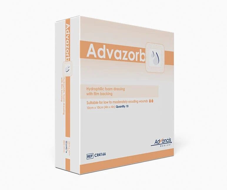 Advazorb Dressing Hydrophilic with Foam Backing 7.5cm x 7.5cm - Advazorb EasyMeds Pharmacy