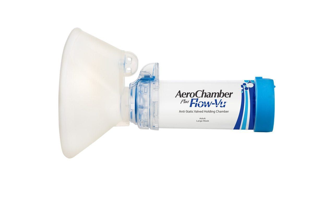 AeroChamber Plus Flow-Vu Anti-Static with Adult Large & Mask - AeroChamber Plus EasyMeds Pharmacy