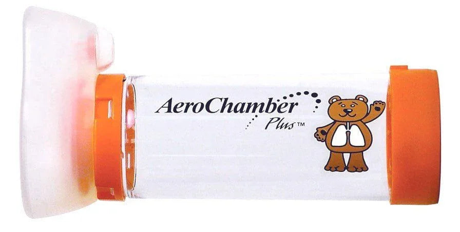 Aerochamber Plus Spacer Device with Infant Mask Orange - AeroChamber Plus EasyMeds Pharmacy