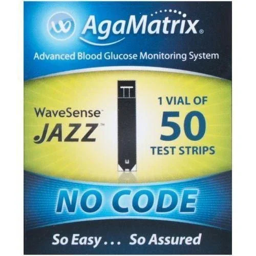 AgaMatrix WaveSense Jazz Test Strips x 50 - AgaMatrix EasyMeds Pharmacy