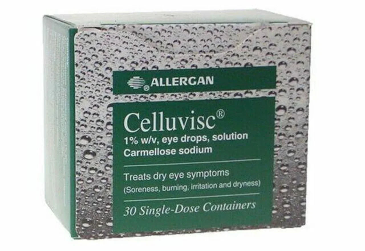 Allergan Celluvisc 1% Eye Drops Carmellose Solution x 30 Single Dose Units - Allergan EasyMeds Pharmacy