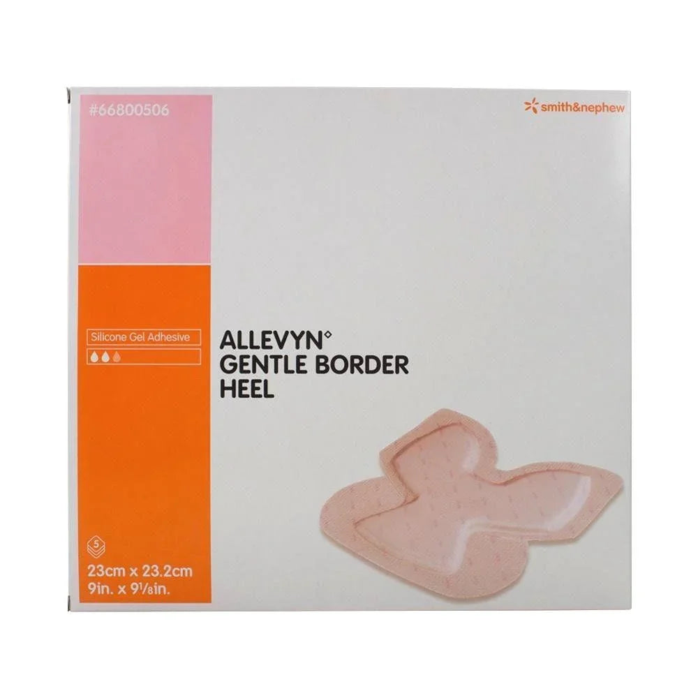 Allevyn Gentle Border Heel Dressings 23cm x 23.2cm, Pack 10, 5 or 1 - Smith & Nephew EasyMeds Pharmacy