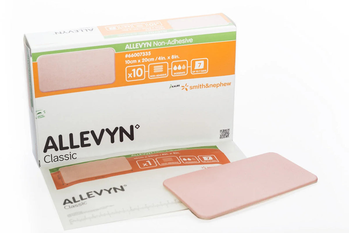 ALLEVYN Non-Adhesive 10cm x 20cm Advanced Foam Wound Dressings 66157335