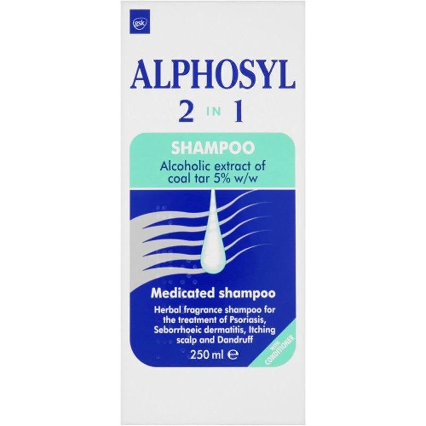 Alphosyl 2 in 1 Medicated Shampoo - 250ml - Omega Pharma EasyMeds Pharmacy