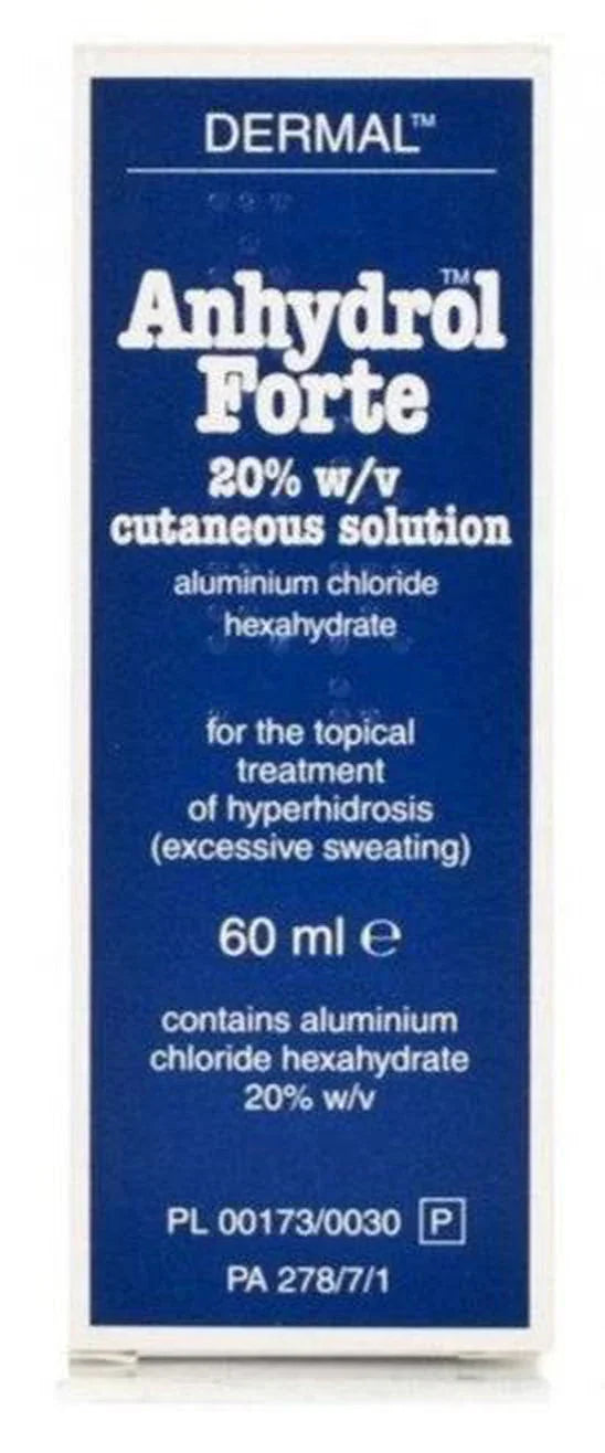 Anhydrol Forte Roll On 20% Anti-Perspirant Treatment 60ml - Anhydrol EasyMeds Pharmacy