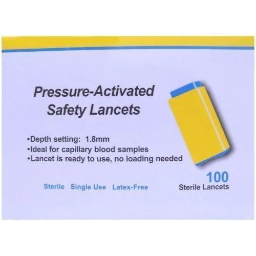 Apollo Pressure-Activated Safety Lancets 28G x 100 - Apollo EasyMeds Pharmacy