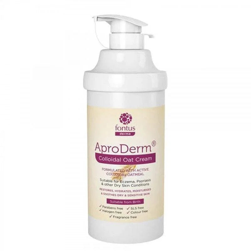 AproDerm Colloidal Oat Cream Pump 500ml x 1 - Fontus Health EasyMeds Pharmacy