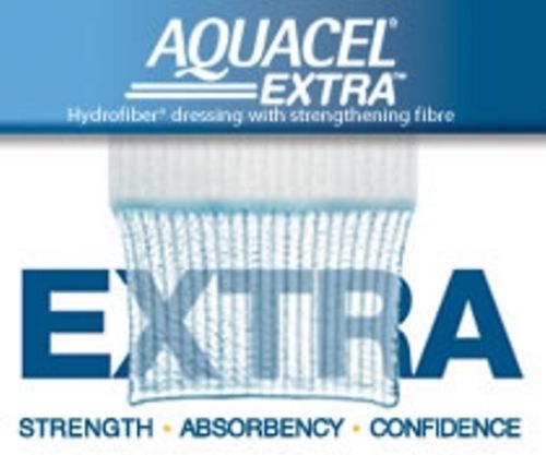 Aquacel AG Extra Silver Hydrofiber Wound Dressing 10cm x 10cm, 4''x4'' x10 420675 - Convatec EasyMeds Pharmacy