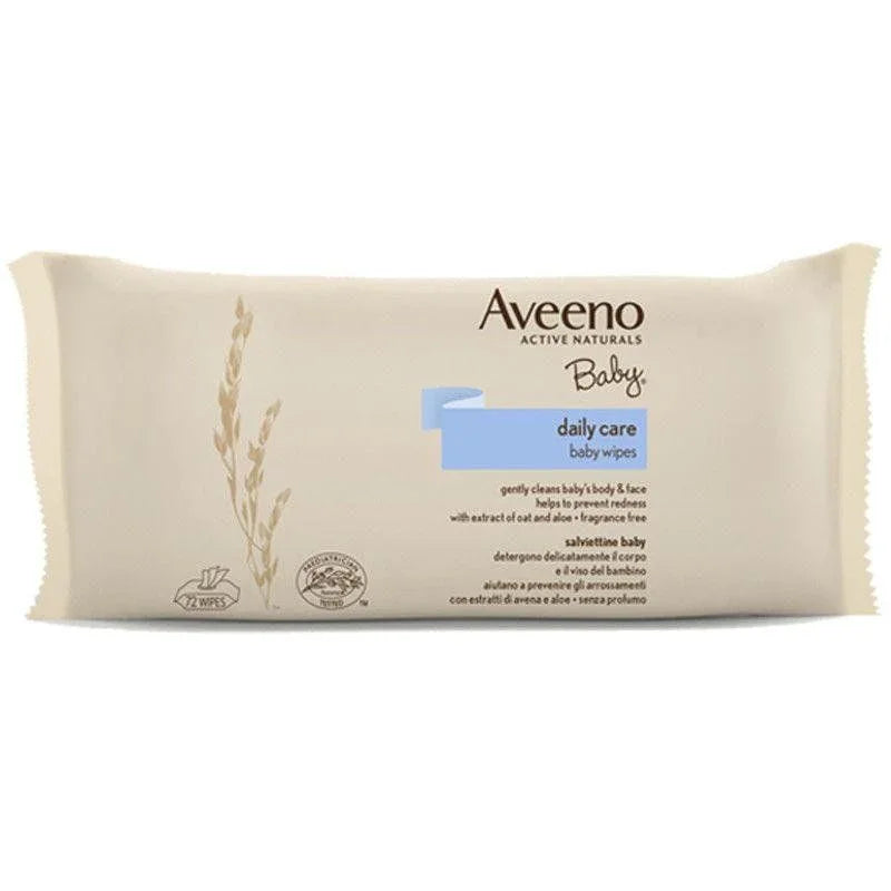Aveeno Baby Daily Care Wipes x 72 - Johnson & Johnson EasyMeds Pharmacy