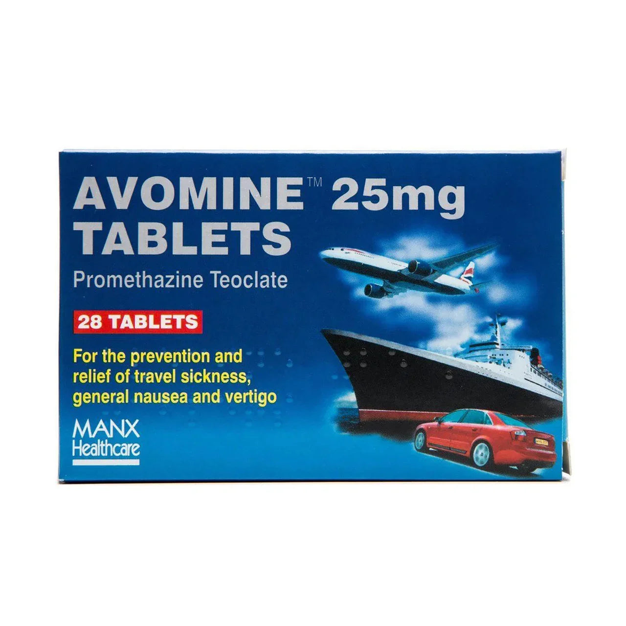 Avomine 25mg Tablets – 28 Tablets