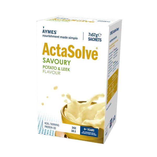 Aymes ActaSolve Savoury Sachets Leek & Potato 7x57g x 6 Packs - Aymes EasyMeds Pharmacy
