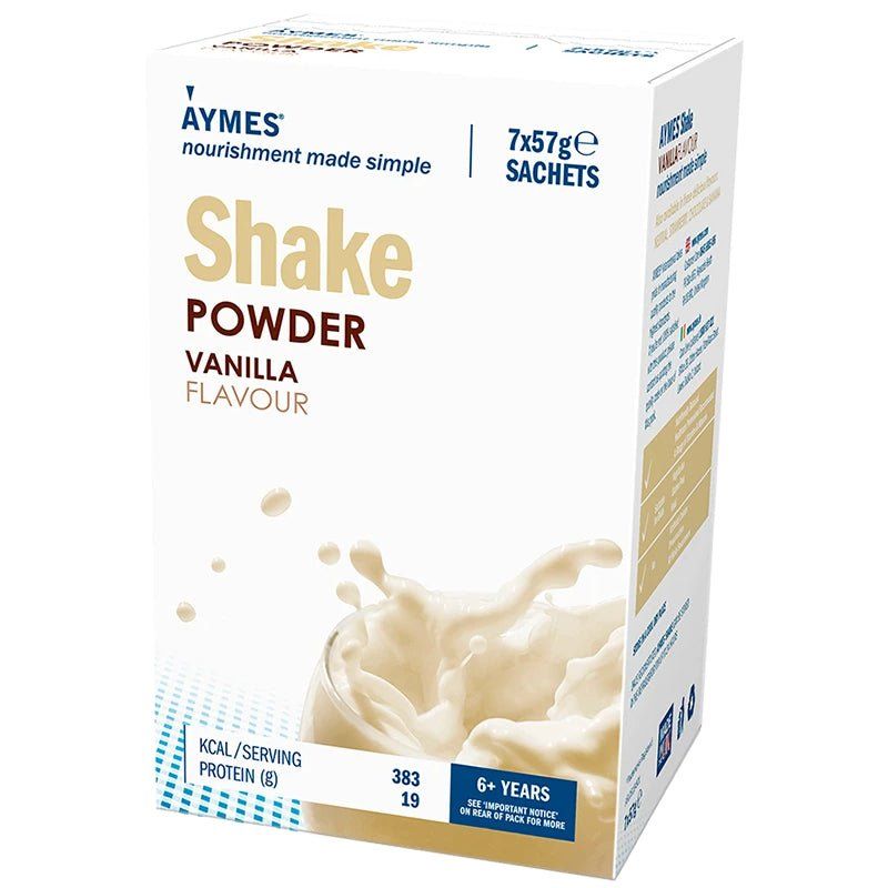 Aymes Nutritional Milkshake Vanilla Flavour Sachet 57g x 7 - Aymes EasyMeds Pharmacy