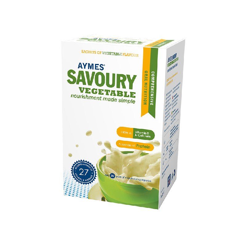 Aymes Actasolve Savoury Vegetable Flavour Sachet 57g x 7 -   Aymes EasyMeds Pharmacy